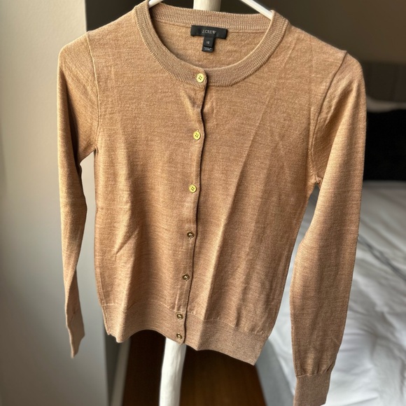 J.Crew Camel Button-Up Sweater - Picture 3 of 3